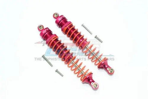Gpm Racing Aluminium Rear Heavy-Duty Adjustable Damper (115Mm) (Red) 1