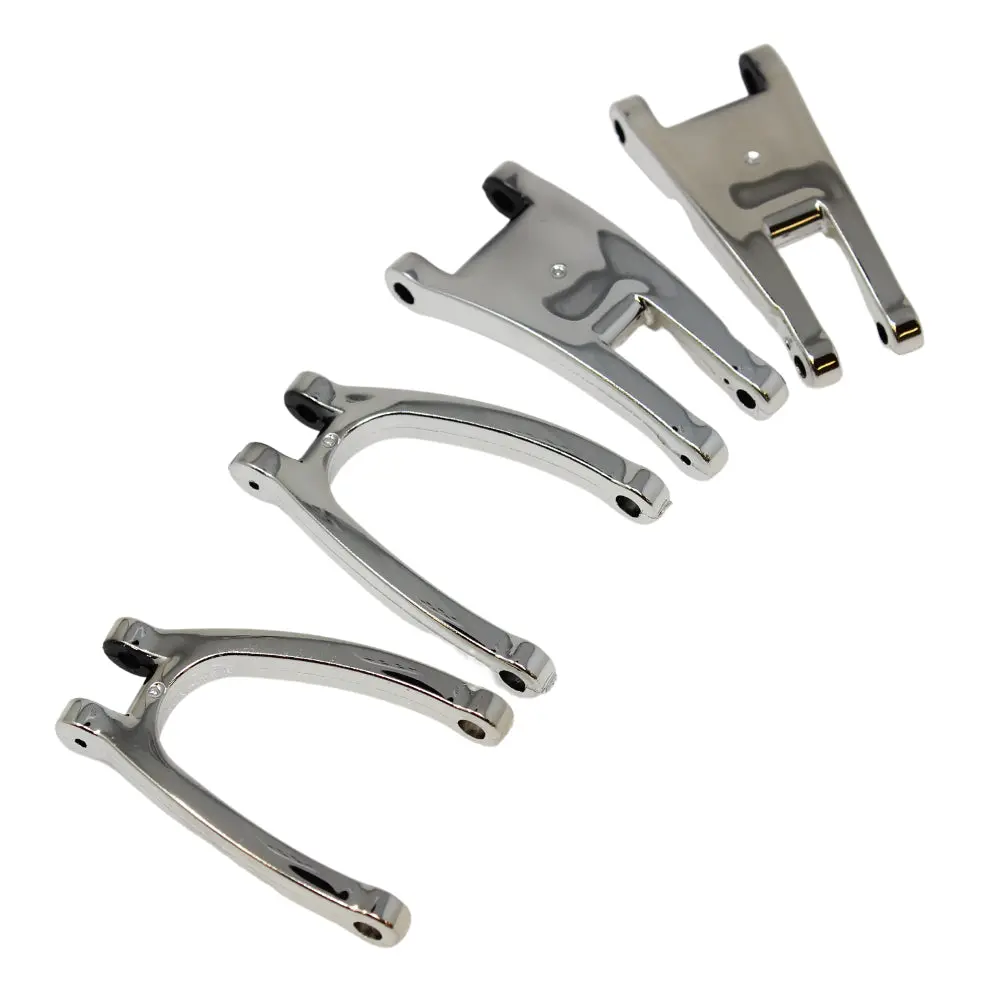 Redcat Front Upper And Lower Arms (Chrome) (1Set) 1