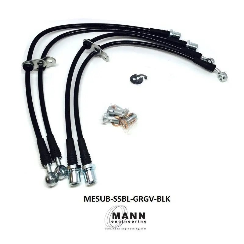 Mann Engineering Stainless Steel Brake Line Kit for 2008–2014 Subaru WRX