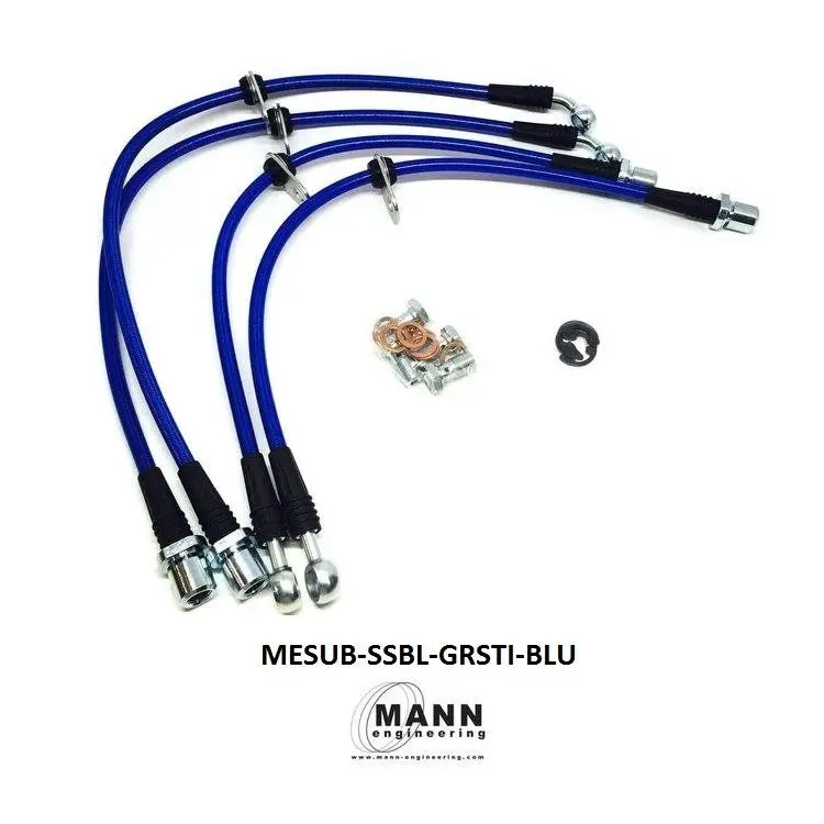 Mann Engineering Stainless Steel Brake Line Kit (2008 - 2014 Sti) 1