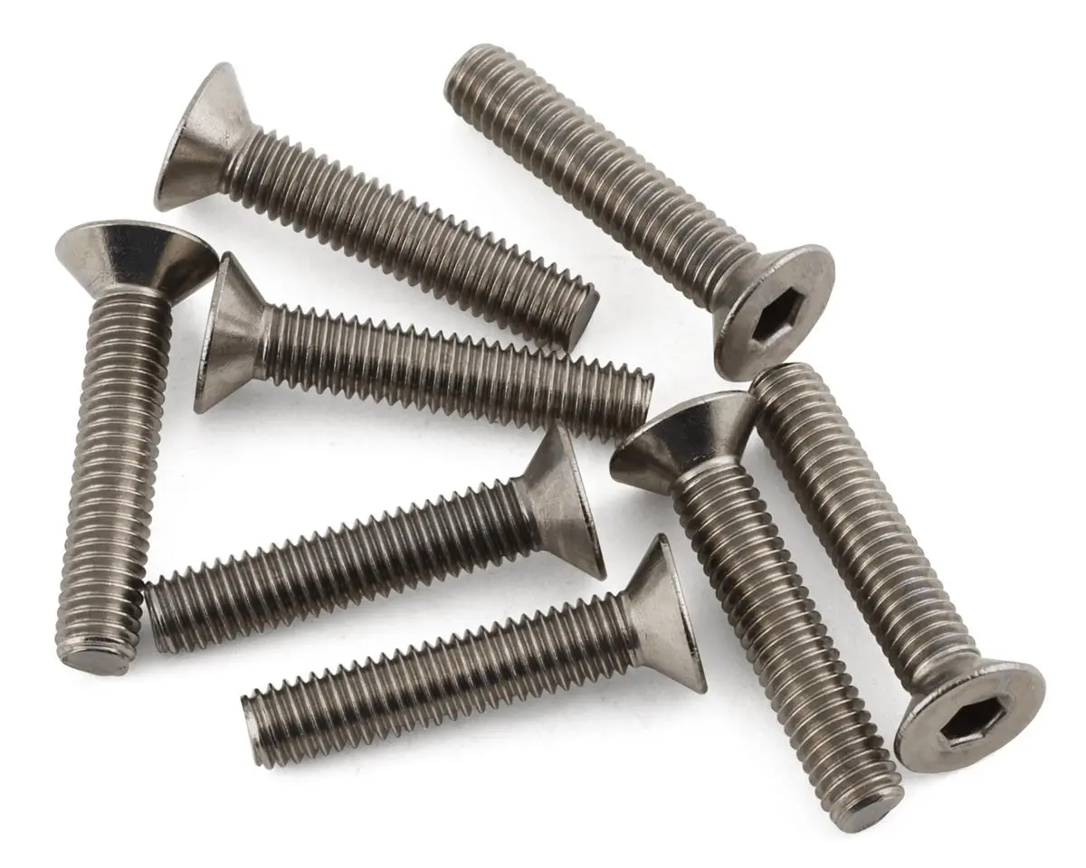 Mugen Seiki 3X16mm Sjg Flat Head Titanium Screw (8) 1
