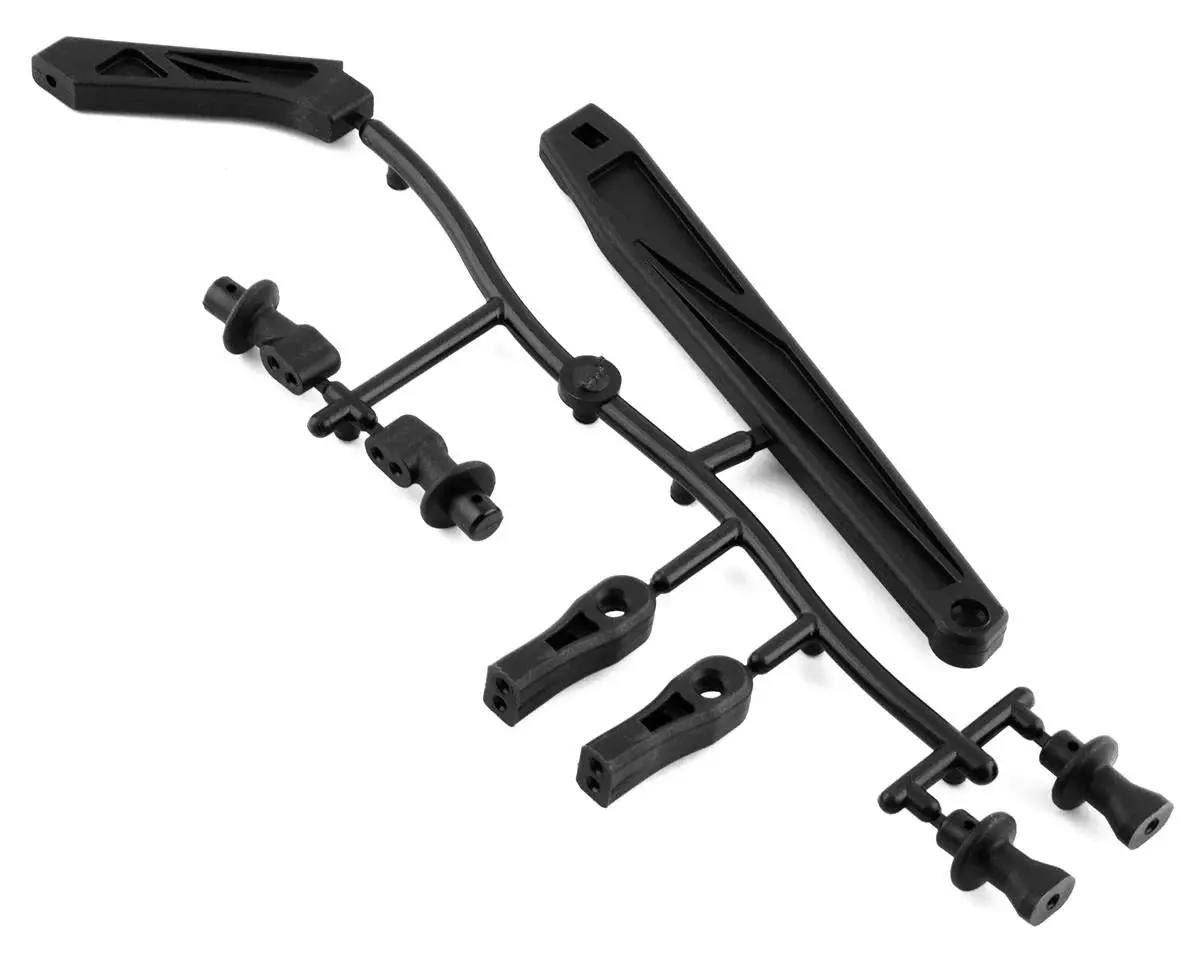 Mugen Seiki Mbx8t/Mbx8te Front/Rear Tension Rod Brace & Body Mount Set 1