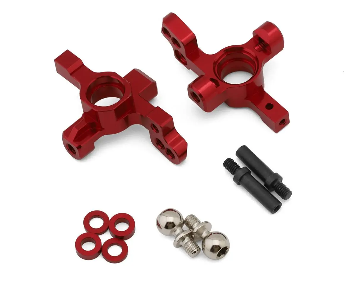 Mst Aluminum Atk V3 Front Wheel Hub Uprights (Red) (2) 1