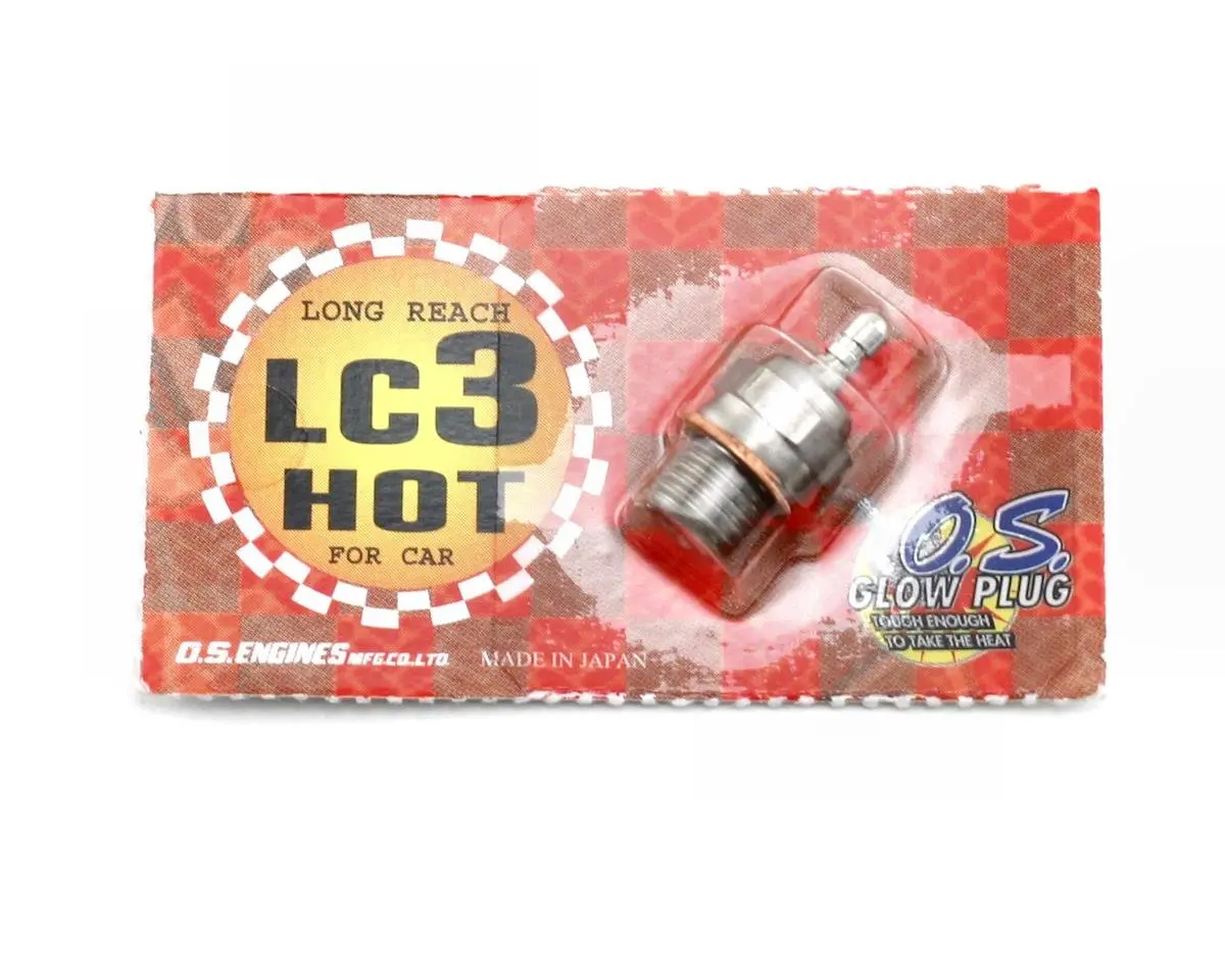 O.S. Lc3 Long Reach T-Maxx Standard Glow Plug "Hot" 1