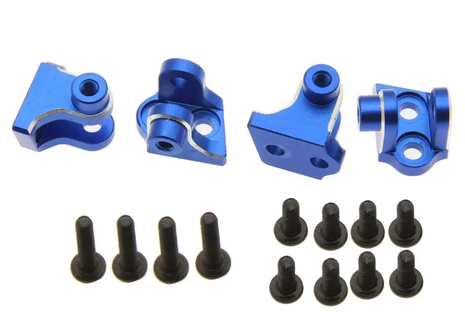 Powerhobby Aluminum Lower 4-Link Mount Set, Blue, For Losi Mini Lmt 1