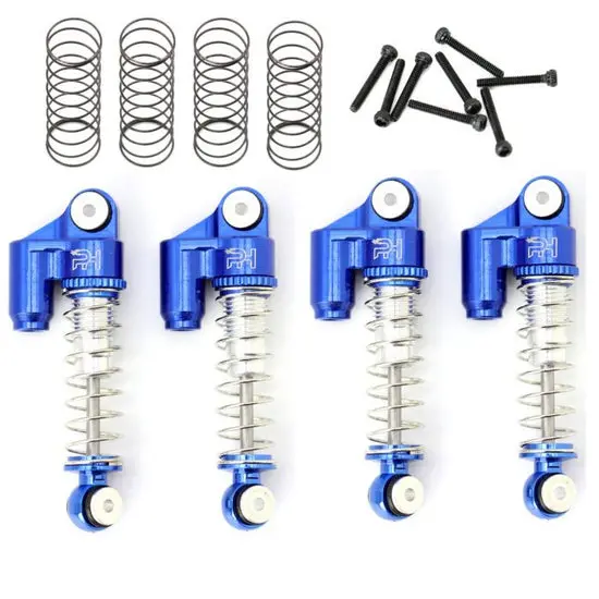 Powerhobby Aluminum Threaded Mini/Micro Shocks Axial Scx24 Front Rear Blue 1