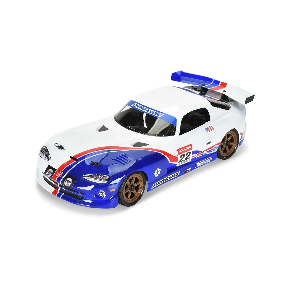 Pro-Line Pre-Cut 2002 Dodge Viper Gts Clear For Losi Nascar 1
