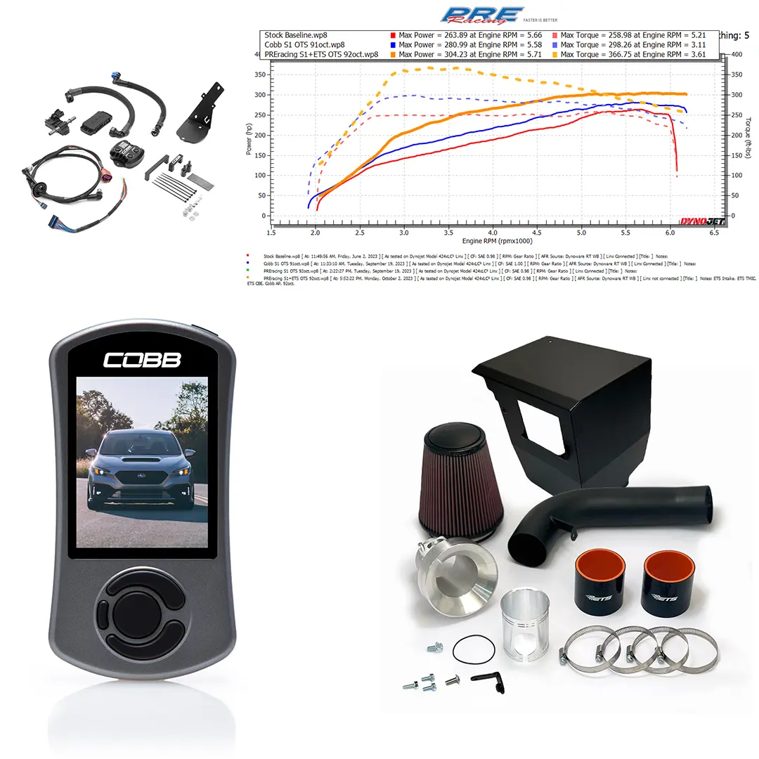 Preracing Stage 1+ Flex Fuel Ets Power Package - Fits 2022-2024 Subaru Wrx 1