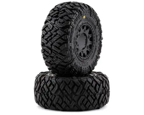 Pro-Line Icon Sc Pre-Mounted Tires W/Raid Wheels (Black) (2) (M2) W/Removable 12Mm Hex 1