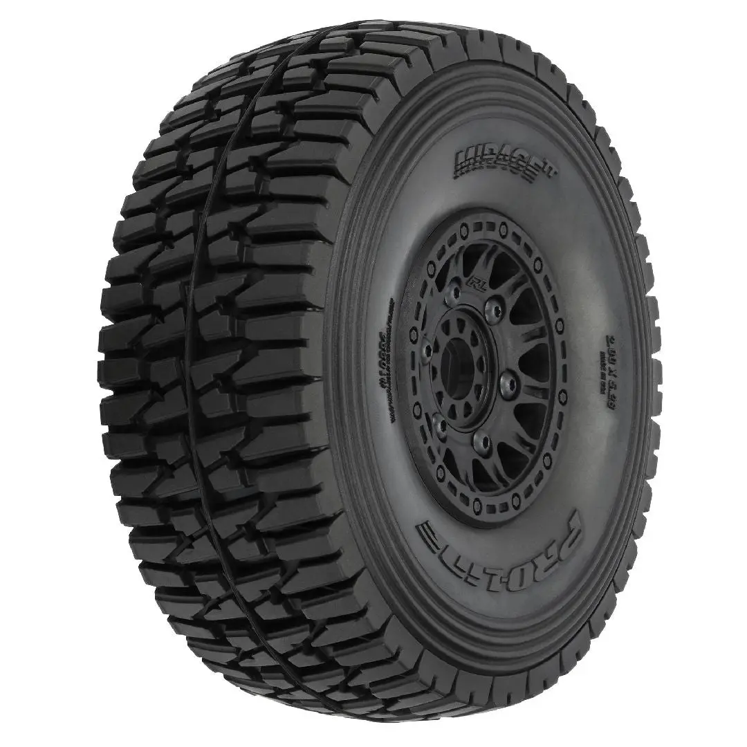 Pro-Line Mirage Belted Tires On Black Rem 17Mm Hex Wheels (2) 1