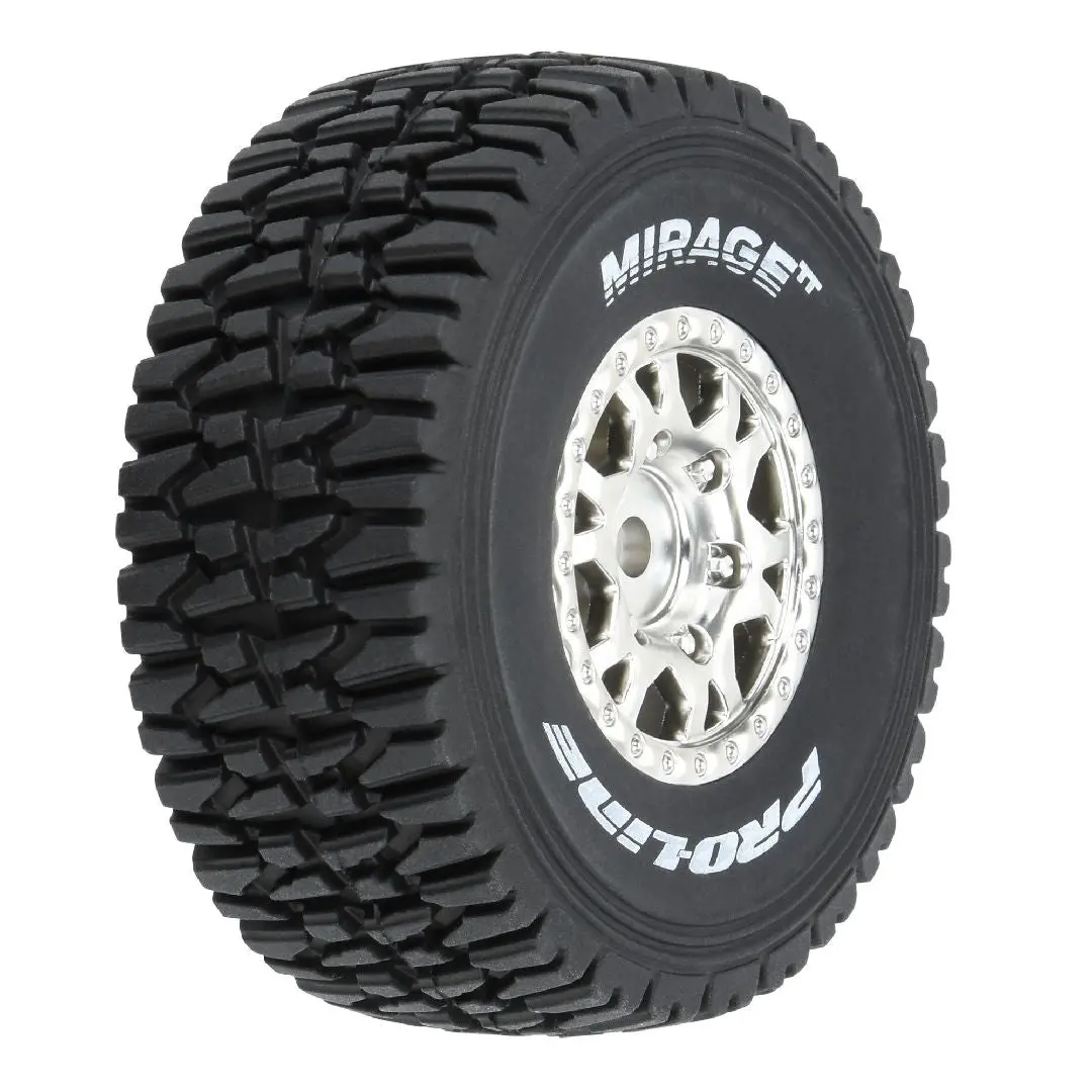 Pro-Line Mirage Tt F/R Tires 12Mm Hex Satin Silver Impulse (4) 1