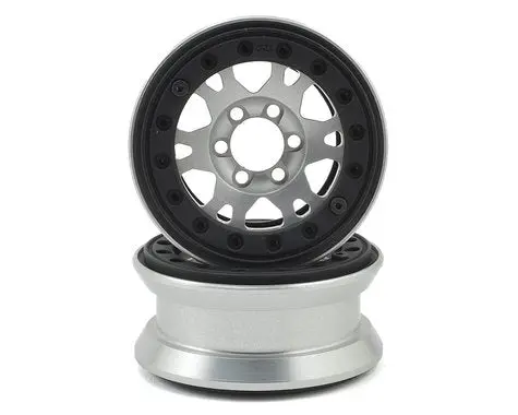 Pro-Line Pro-Forge Impulse 6 Lug 1.9” Aluminum Beadlock Wheels (2) (Silver) 1