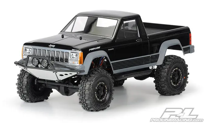 Pro-Line Jeep Comanche Full Bed Clear Body For 12.3" (313Mm) Wheelbase Scale Crawlers 1