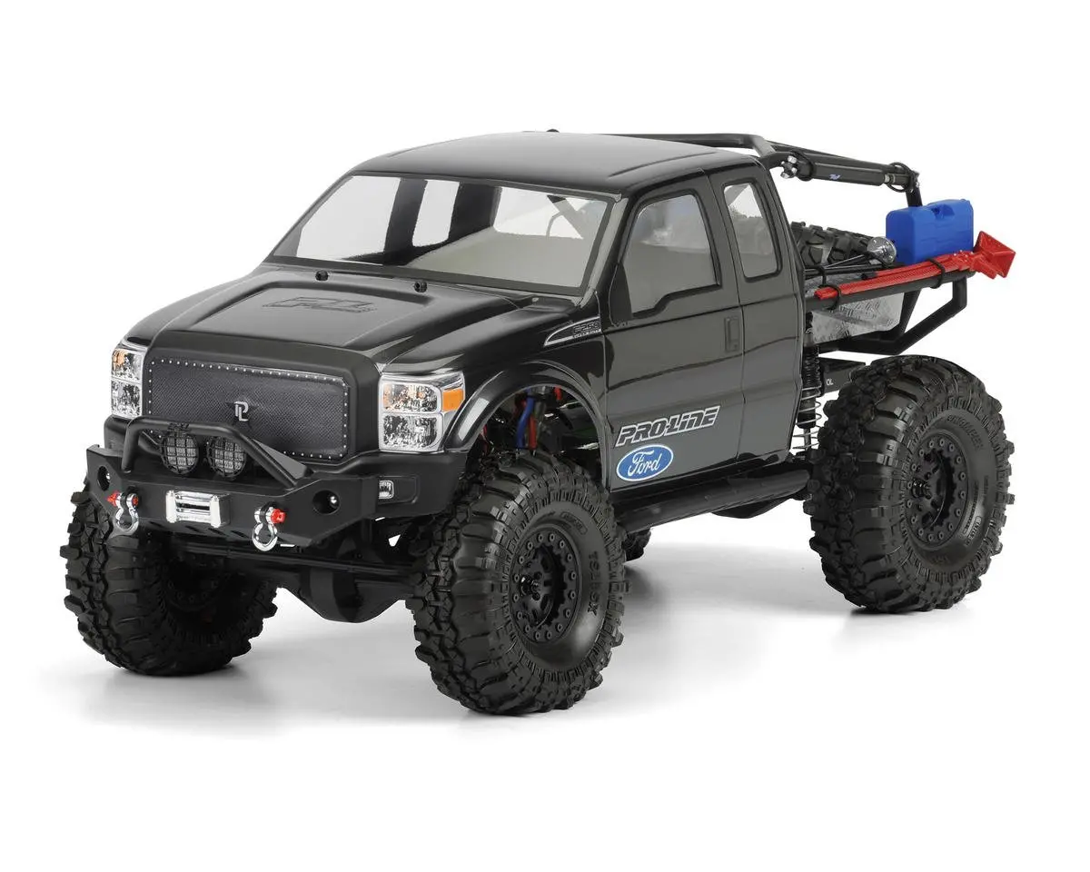 Pro-Line Clear Body, Ford F-250 Super Duty Cab: 1/10 Scx10 Trail Honcho 1