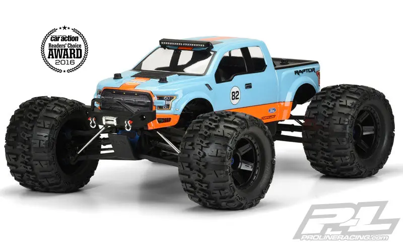 Pro-Line 2017 Ford F-150 Raptor Clear Body For Revo 3.3, T-Maxx 3.3 & Summit 1