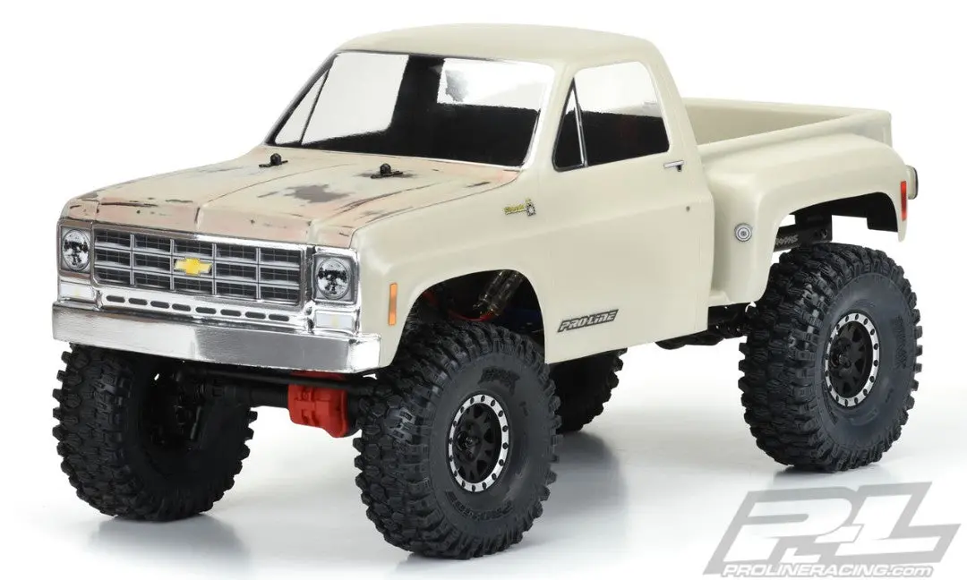 Pro-Line 1978 Chevy K-10 Clear Body (Cab & Bed) For 12.3" (313Mm) Wheelbase Scale Crawlers 1