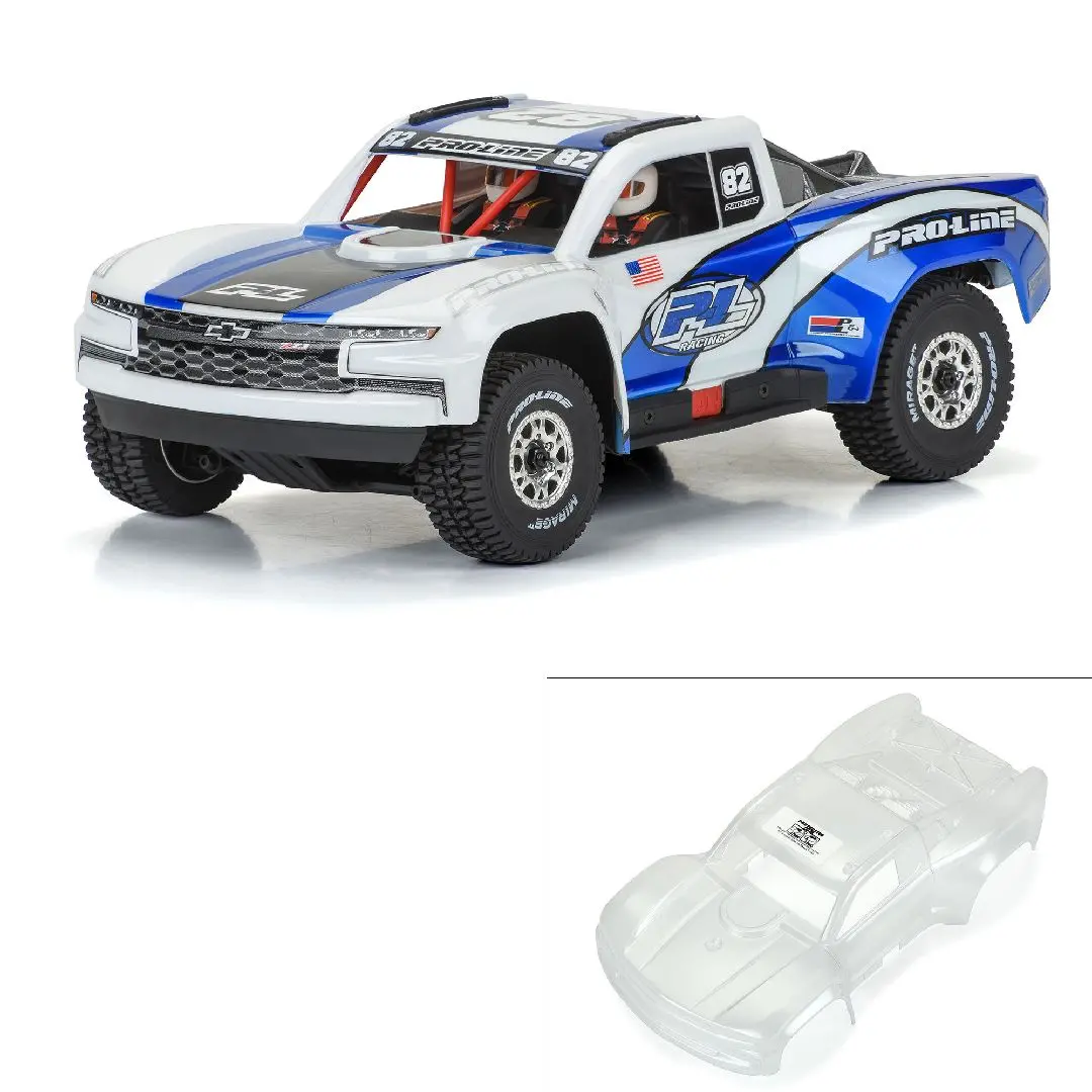 Pro-Line Pre-Cut 2019 Chevy Silverado Trophy Truck Clear Body 1