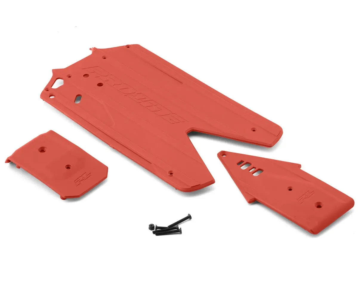 Pro-Line Arrma 3S Bash Armor Chassis Protector (Red) (Front/Rear) (Long Wb) 1