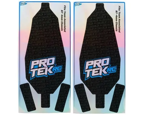 Protek Rc Team Associated B7 -4Mm Chassis Protectors (Holographic Black) (2) 1
