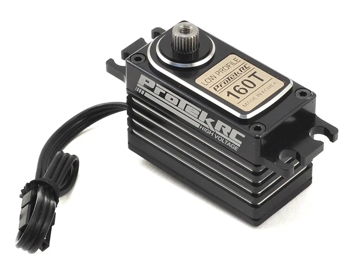 Protek Rc 160T Low Profile High Torque Metal Gear Servo High Voltage/Metal Case 1