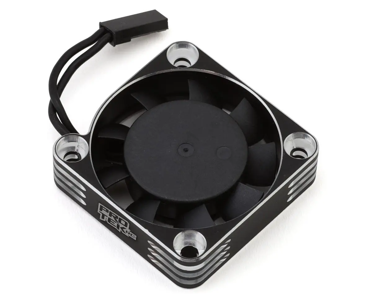 Protek Rc 40X40x10mm Aluminum High Speed Hv Cooling Fan (Silver/Black) 1