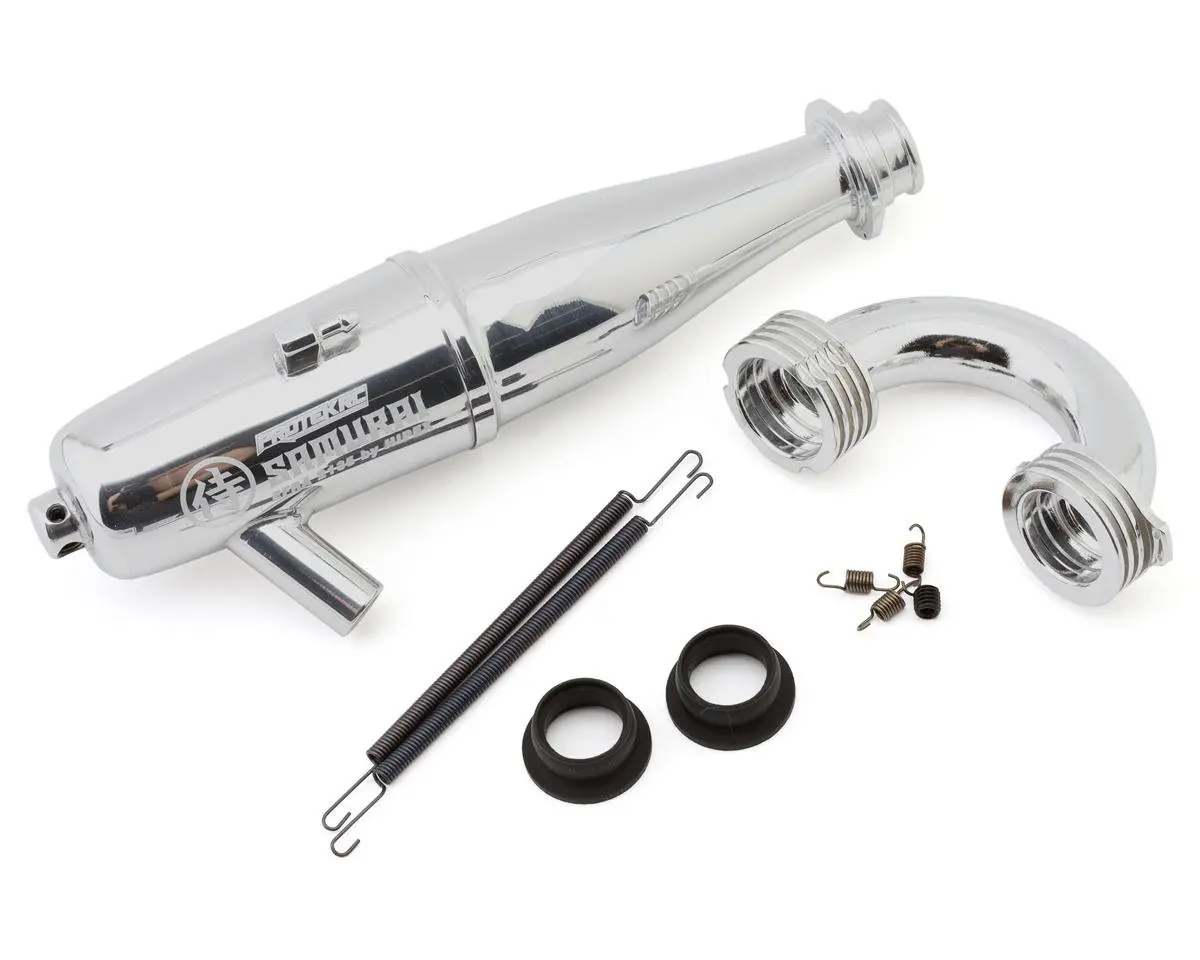Protek Rc 2135 Tuned Exhaust Pipe W/80Mm Manifold (Welded Nipple) 1