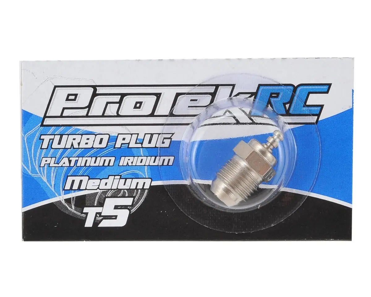 Protek Rc T5 Medium Turbo Glow Plug (.12 And .21 Engines) 1