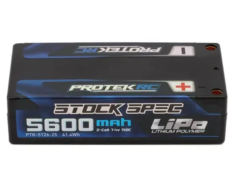 Protek Rc 2S 150C Low Ir Si-Graphene "Stock Spec" Shorty Lipo Battery (7.4V/5600Mah) (Roar Approved) 1