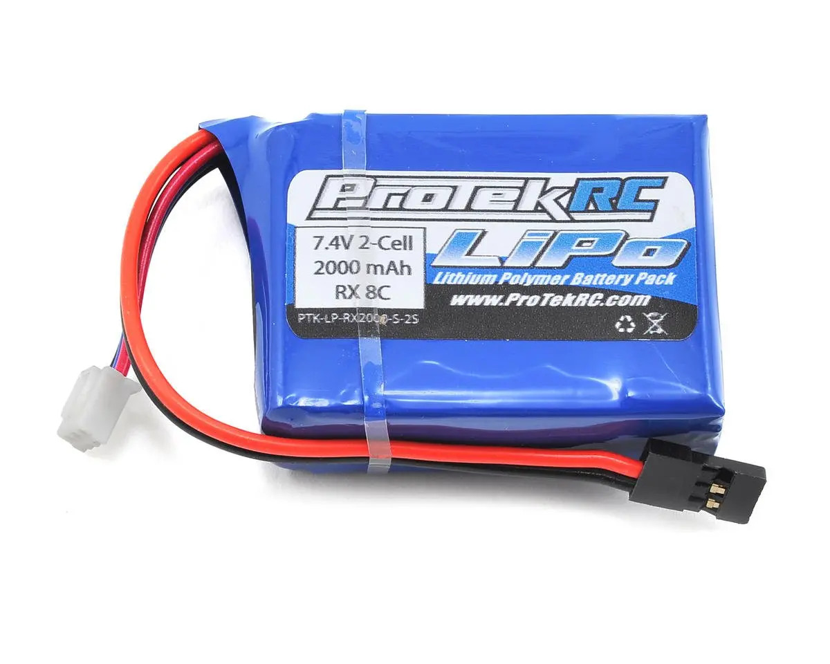 Protek Rc Lipo Hb & Losi 8Ight Receiver Battery Pack (7.4V/2000Mah) 1