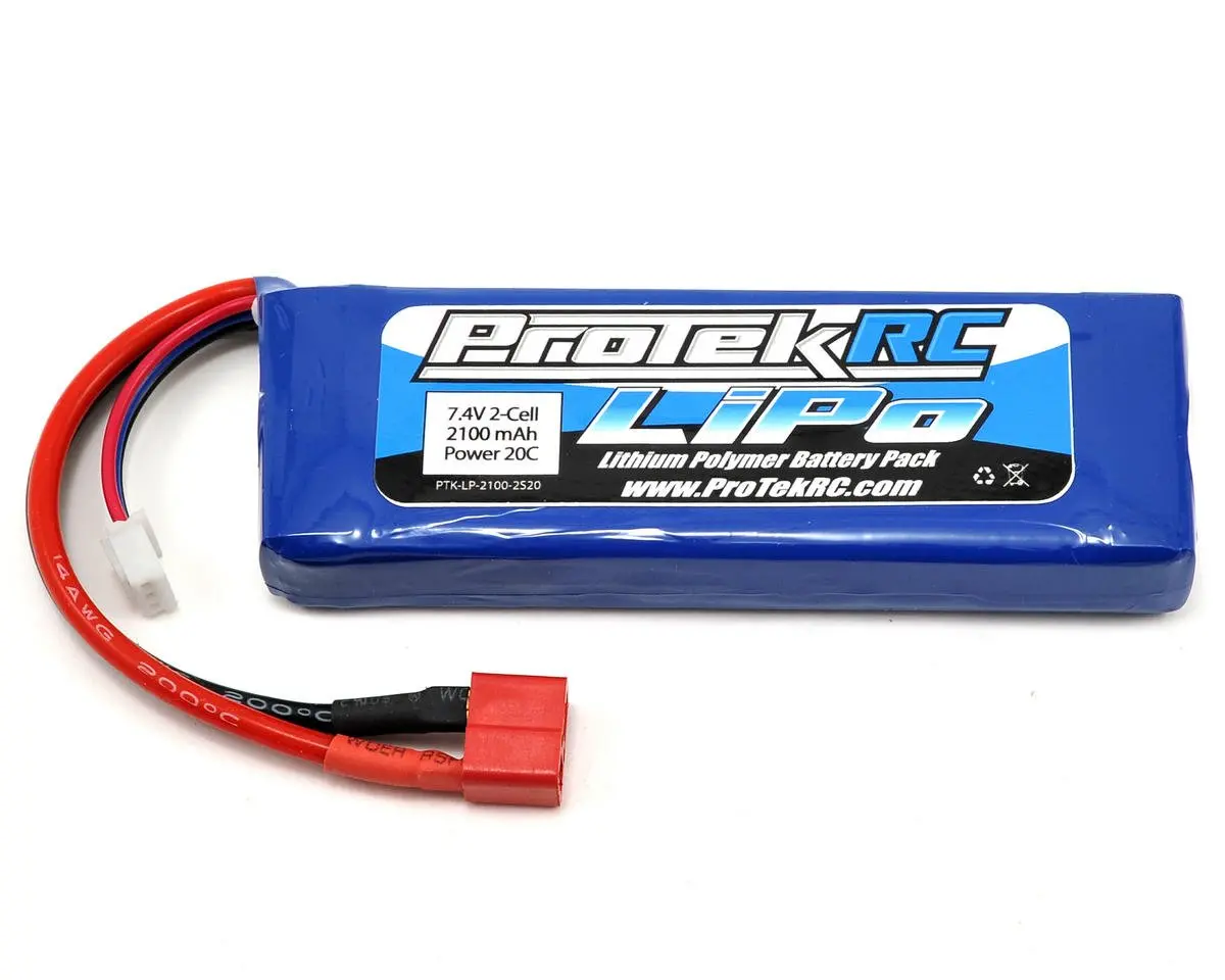 Protek Rc 2S Lipo 20C Battery (7.4V/2100Mah) (Receiver Battery) 1