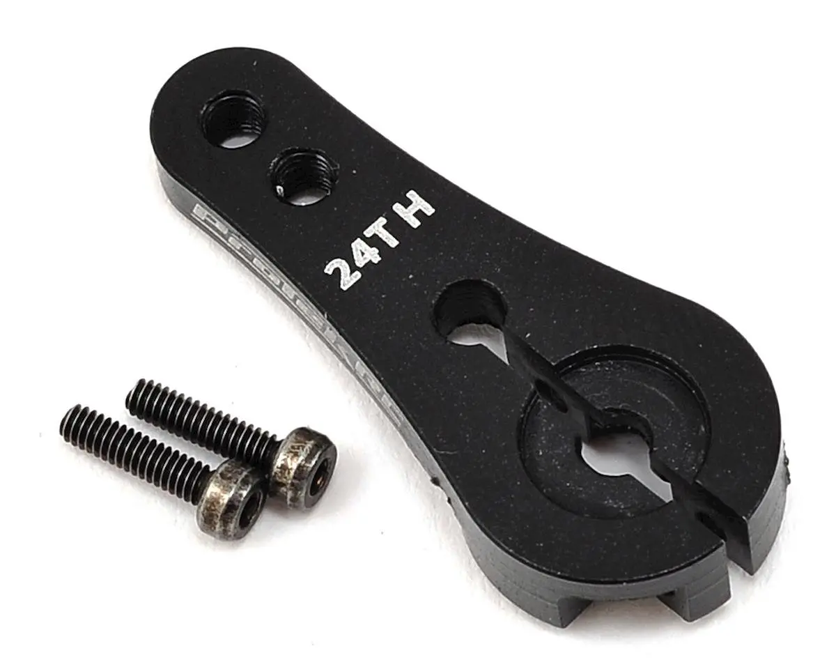 Protek Rc 4Mm Aluminum Long Clamping Servo Horn (Black) (24T-Hitec) 1