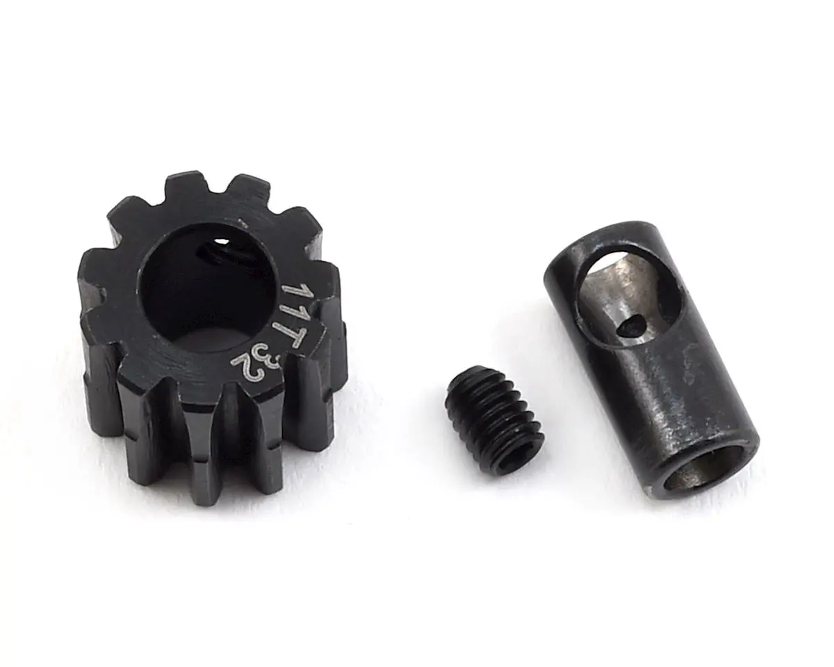 Protek Rc Steel 32P Pinion Gear W/3.17Mm Reducer Sleeve (Mod .8) (5Mm Bore) (11T) 1