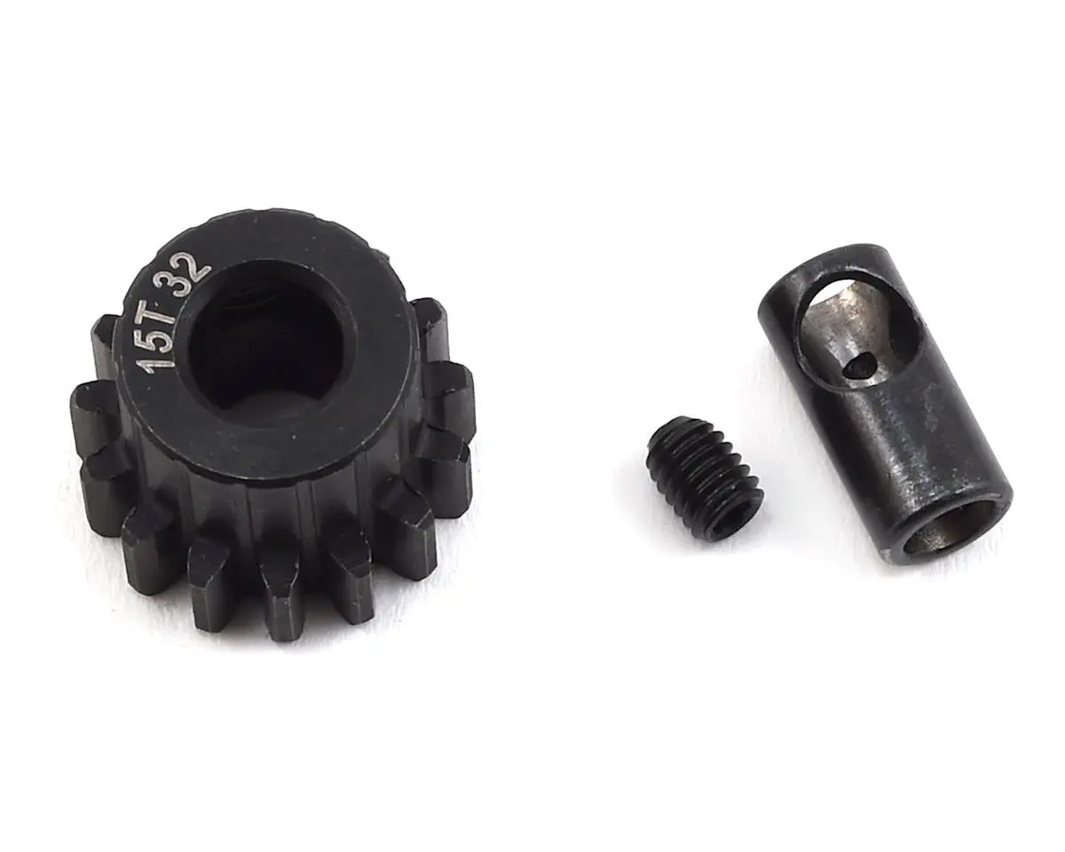 Protek Rc Steel 32P Pinion Gear W/3.17Mm Reducer Sleeve (Mod .8) (5Mm Bore) (15T) 1