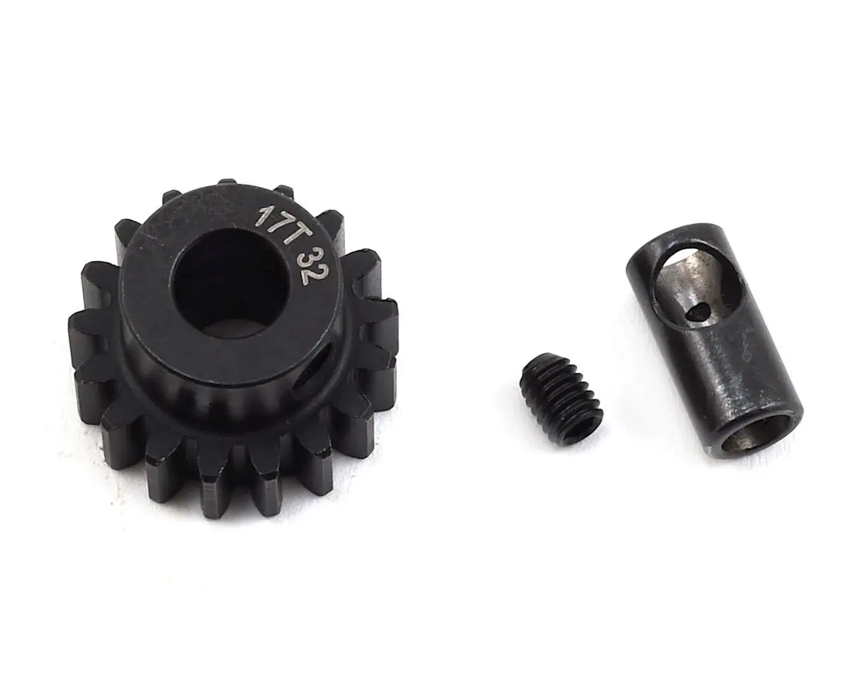 Protek Rc Steel 32P Pinion Gear W/3.17Mm Reducer Sleeve (Mod .8) (5Mm Bore) (17T) 1