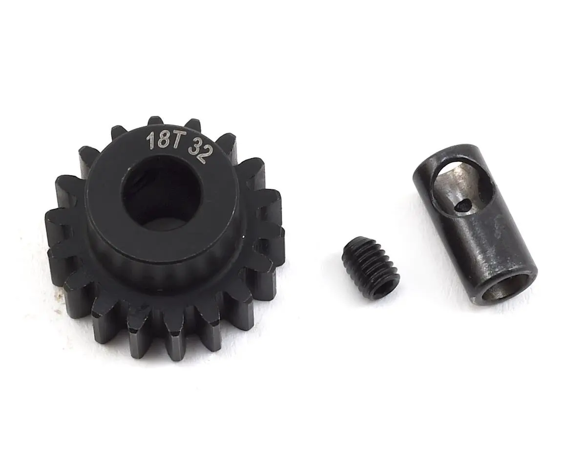 Protek Rc Steel 32P Pinion Gear W/3.17Mm Reducer Sleeve (Mod .8) (5Mm Bore) (18T) 1