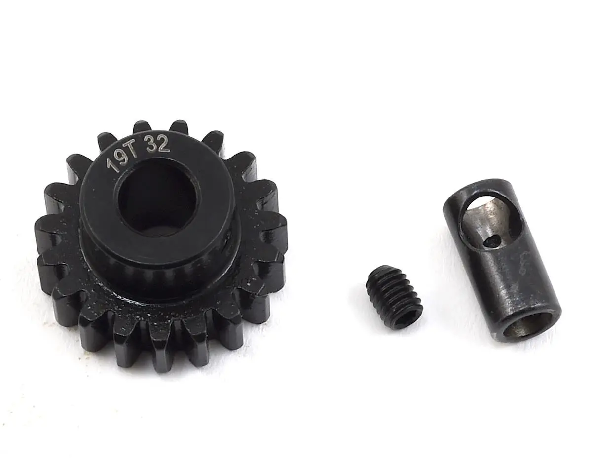 Protek Rc Steel 32P Pinion Gear W/3.17Mm Reducer Sleeve (Mod .8) (5Mm Bore) (19T) 1
