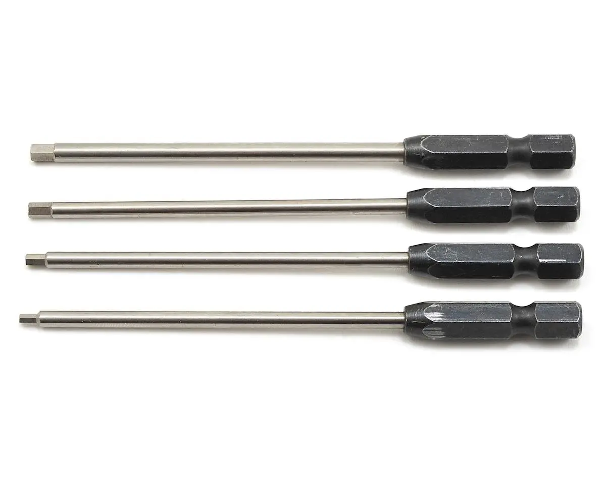 Protek Rc "Trutorque" Metric 1/4" Power Drill Tip Set (4) (1.5, 2.0, 2.5, 3.0Mm) 1