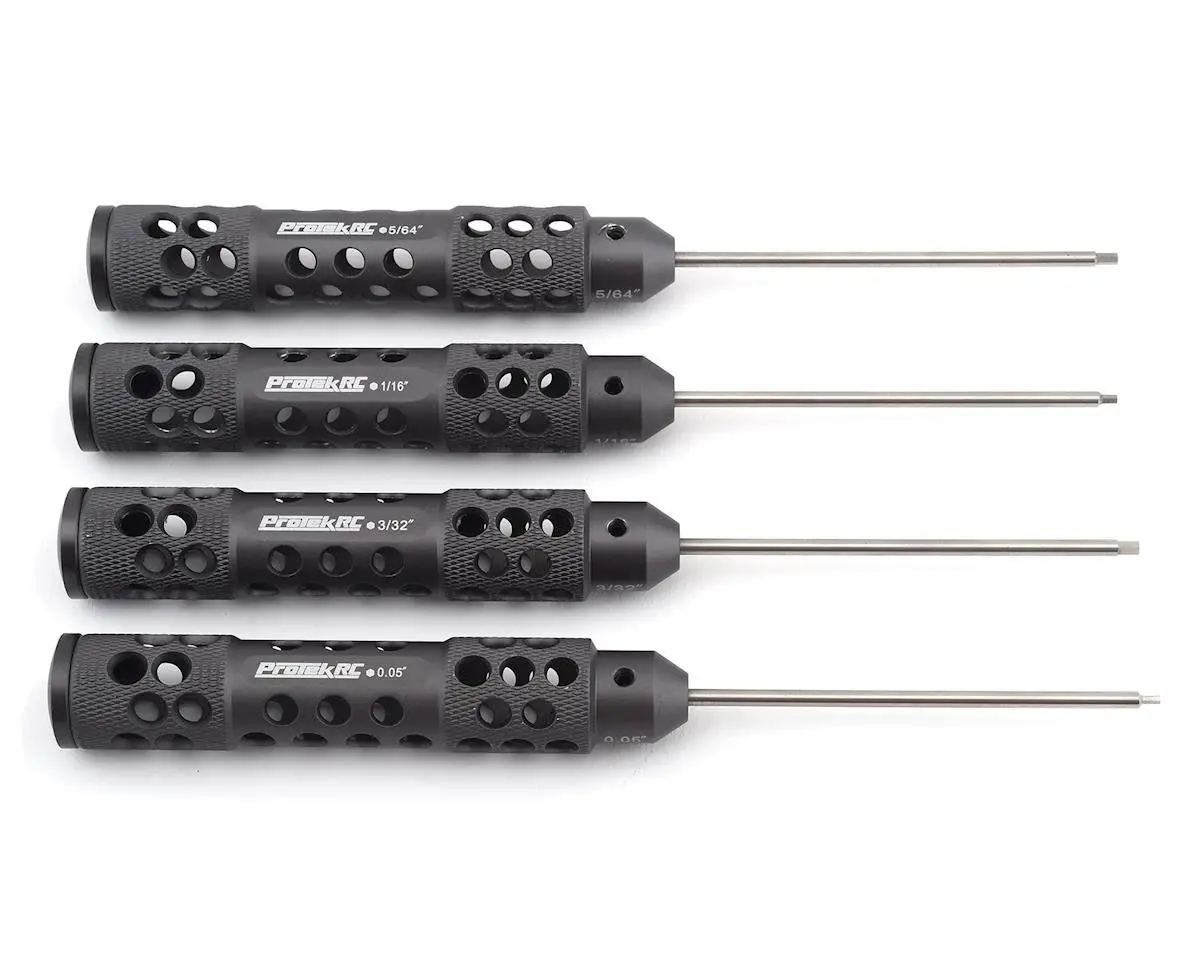 Protek Rc "Trutorque Sl" Standard Hex Driver Set (4) (.050”, 1/16”, 5/64”, 3/32") 1