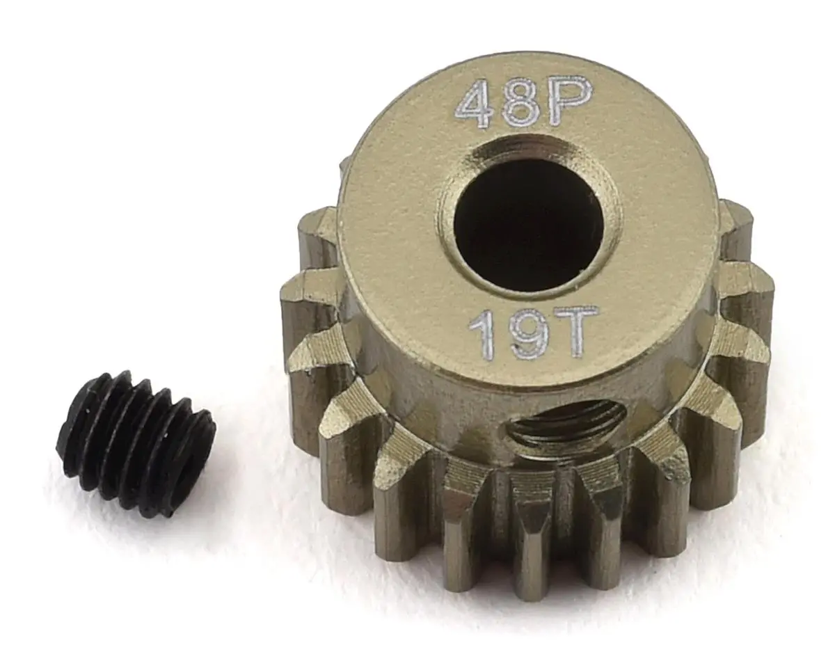 Protek Rc 48P Lightweight Hard Anodized Aluminum Pinion Gear (3.17Mm Bore) (19T) 1
