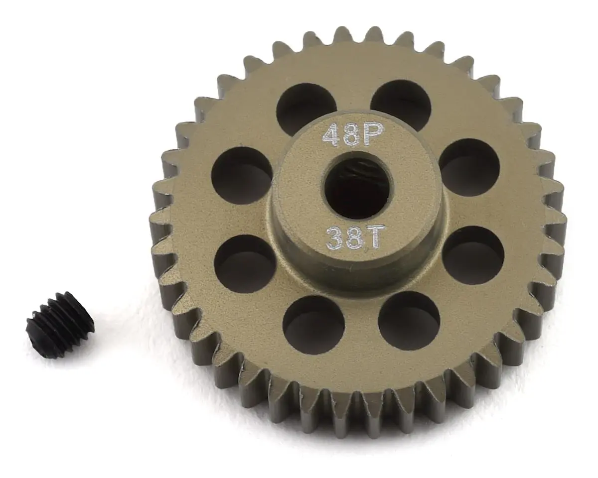 Protek Rc 48P Lightweight Hard Anodized Aluminum Pinion Gear (3.17Mm Bore) (38T) 1
