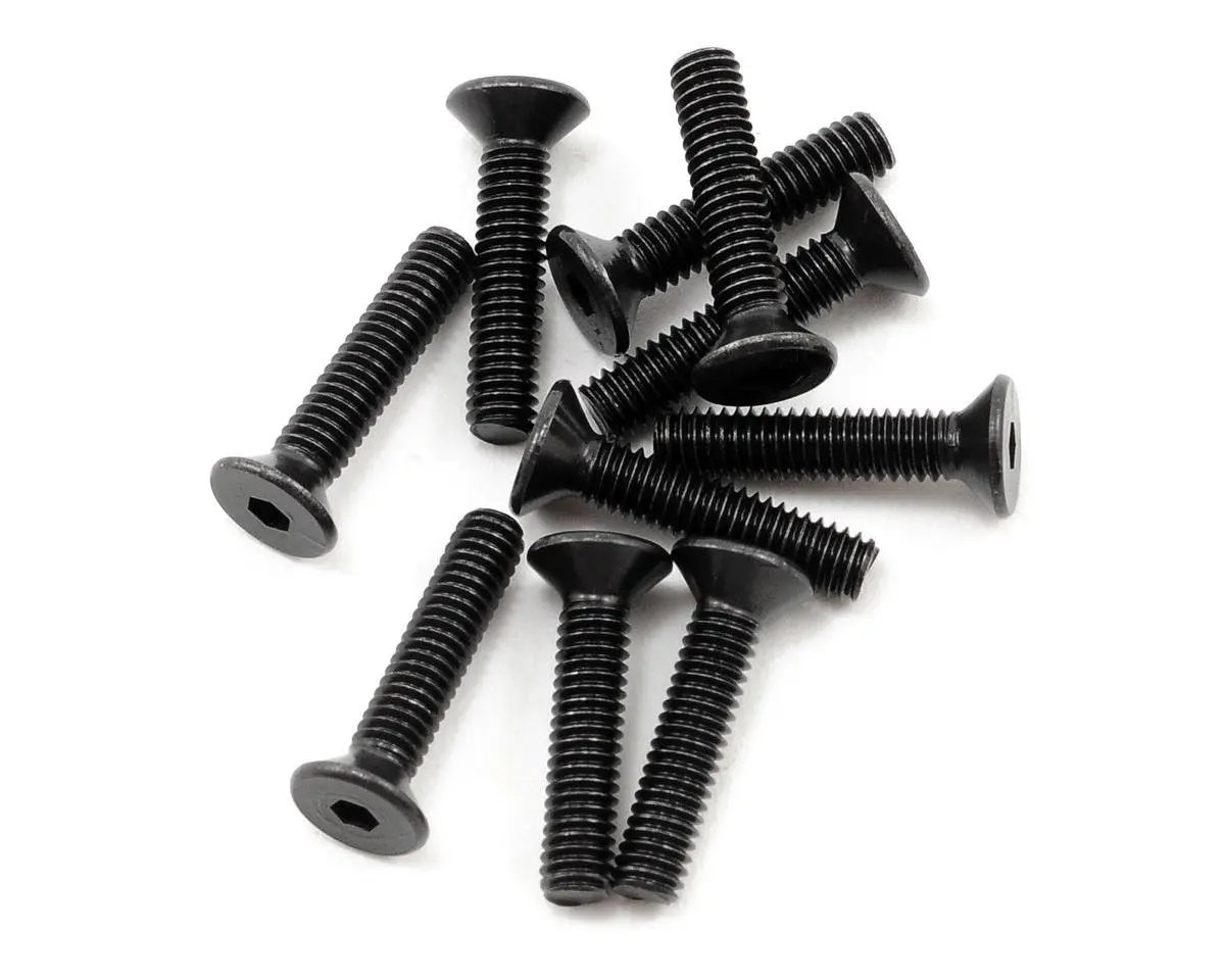 Protek Rc 2.5X12mm "High Strength" Flat Head Screws (10) 1