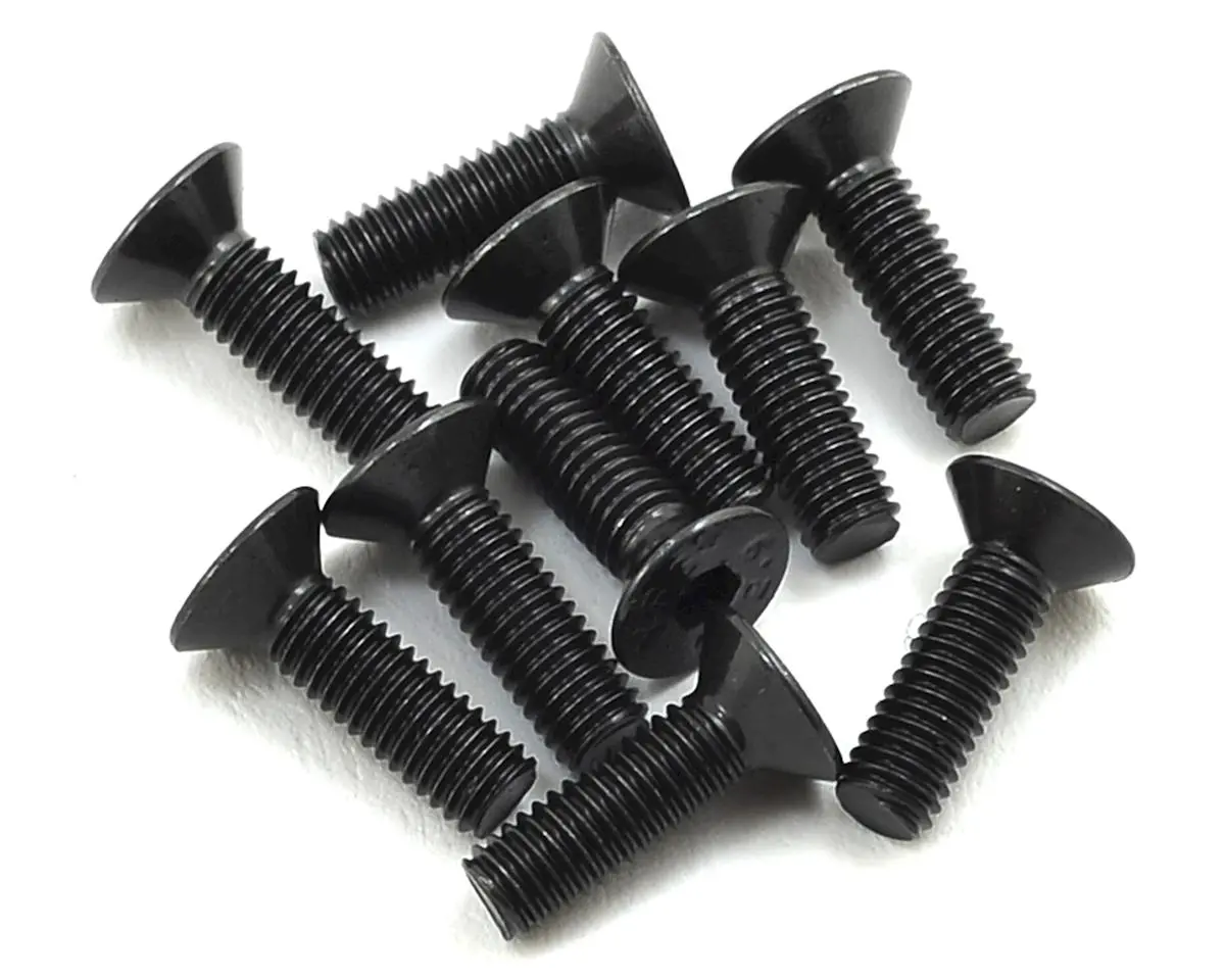 Protek Rc 3X10mm "High Strength" Flat Head Screws (10) 1