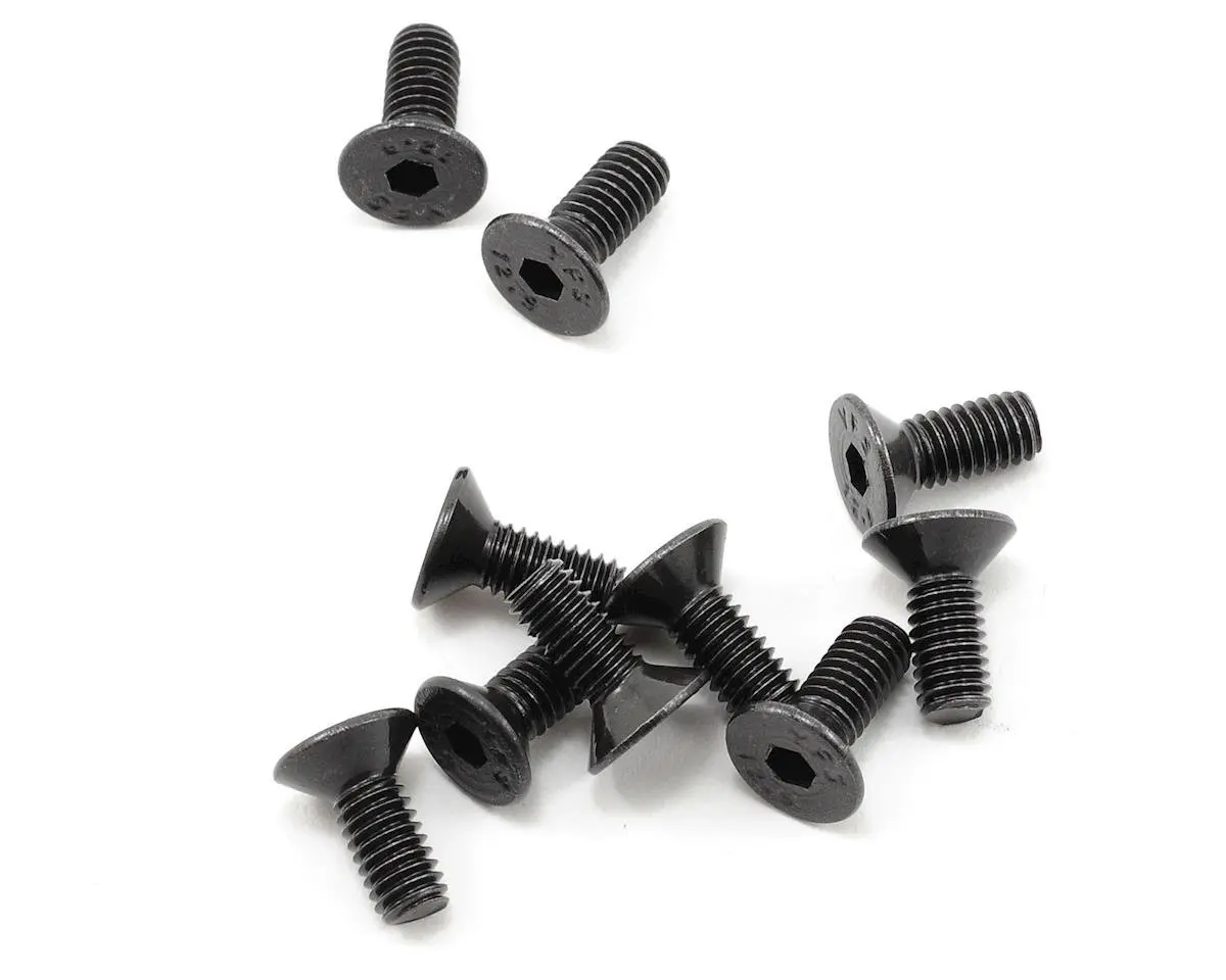 Protek Rc 4X10mm "High Strength" Flat Head Screws (10) 1