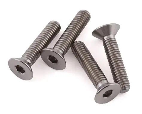 Protek Rc 3X14mm "Grade 5" Titanium Flat Head Hex Screw (4) 1