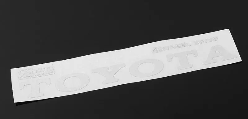Rc4wd Metal Vintage Rear Emblem For Tf2 Mojave Body (White) 1