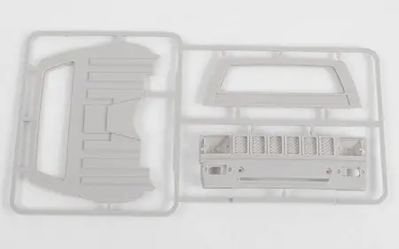 Rc4wd Mojave Ii Cab Back Panels And Grill Parts Tree (Primer Gray) 1