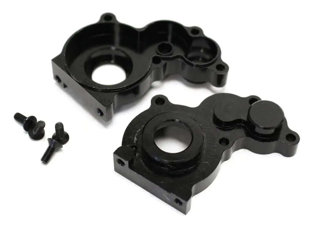 Racers Edge Scx10 Aluminum Center Transmission Case, Black 1
