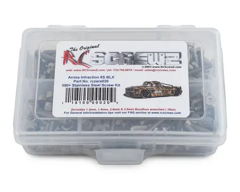 Rc Screwz Arrma Rc Infraction 6S Blx Stainless Steel Screw Kit 1