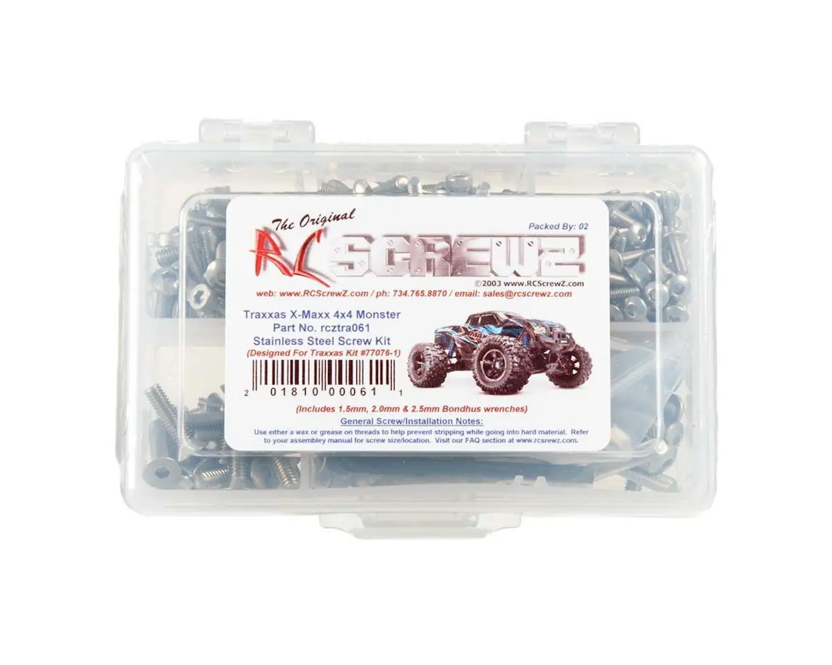 Rc Screwz Stainless Steel Screw Kit Traxxax X-Maxx 1