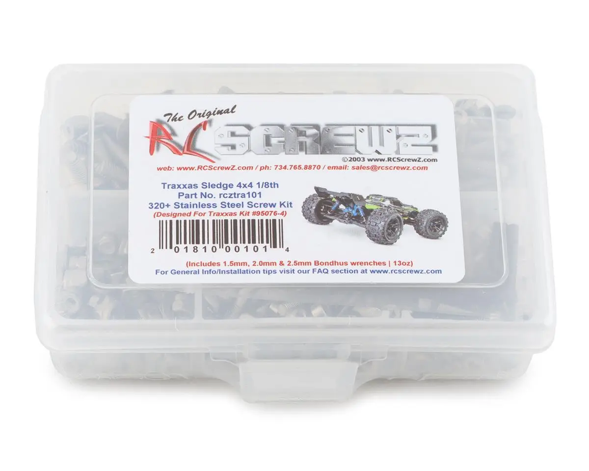 Rc Screwz Stainless Steel Screw Kit For Traxxas Sledge 4X4 1